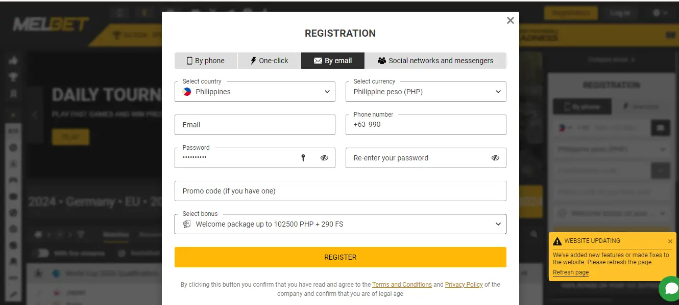 melbet review philippines, php. melbet registration