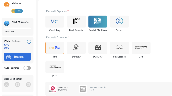 bk8 ewallet casino malaysia