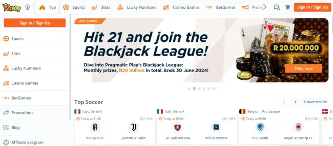 yesplay south africa