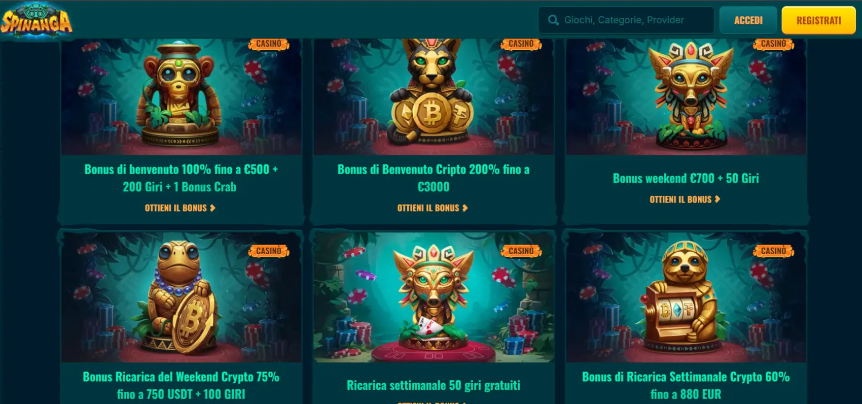 Spinanga slot non aams